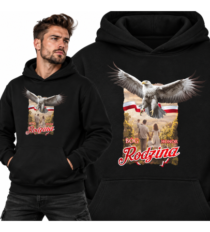 Bluza z kapturem Bóg Honor Ojczyzna